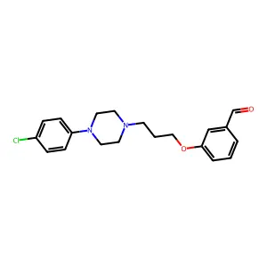 Benzaldehyde, 3-(3-(4-(4-chlorophenyl)-1-piperazinyl)propoxy)- structure
