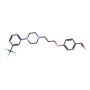 Benzaldehyde, 4-(3-(4-(3-(trifluoromethyl)phenyl)-1-piperazinyl)propoxy)- structure