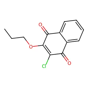 1,4-Naphthalenedione, 2-chloro-3-propoxy- structure