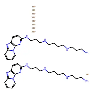 C20H31N7.9/2BrH structure
