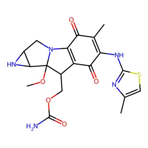 N6-4-Methyl-2-thiazolylmitomycin C structure