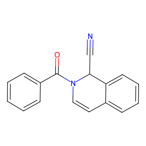 2-Benzoyl-1,2-dihydro-1-isoquinolinecarbonitrile structure