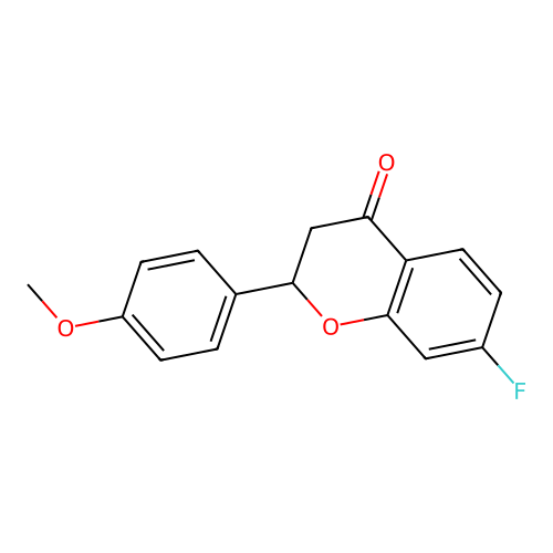 (+-)-7-Fluoro-2-(4-methoxyphenyl)chroman-4-one structure