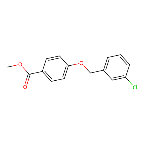 Methyl 4-[(3-chlorophenyl)methoxy]benzoate structure