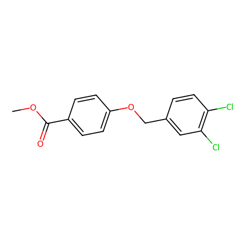 Methyl 4-[(3,4-dichlorobenzyl)oxy]benzoate structure