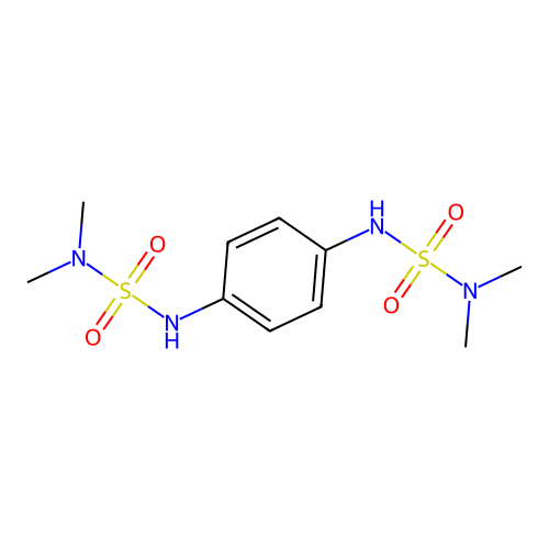N',N'''-1,4-phenylenebis(N,N-dimethylsulfamide) structure