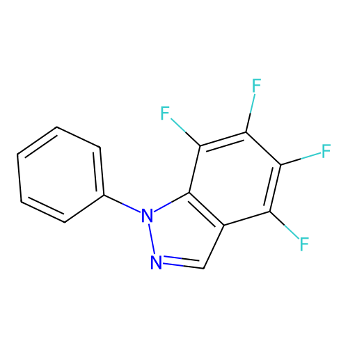4,5,6,7-tetrafluoro-1-phenyl-1H-indazole structure