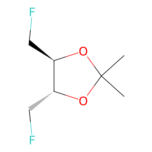 (4S,5S)-(+)-4,5-Bis(fluoromethyl)-2,2-dimethyl-1,3-dioxolane structure