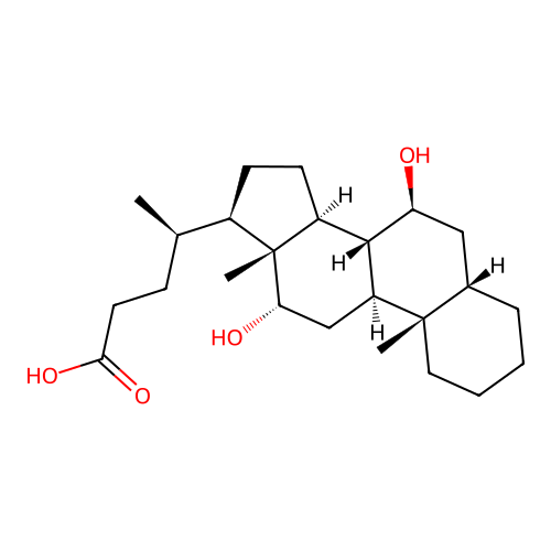 7beta,12alpha-Dihydroxy-5beta-cholan-24-oic Acid structure
