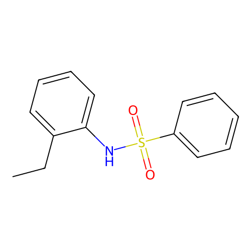 N-(2-ethylphenyl)benzenesulfonamide structure