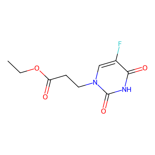 ethyl 3-(5-fluoro-2,4-dioxo-3,4-dihydropyrimidin-1(2H)-yl)propanoate structure