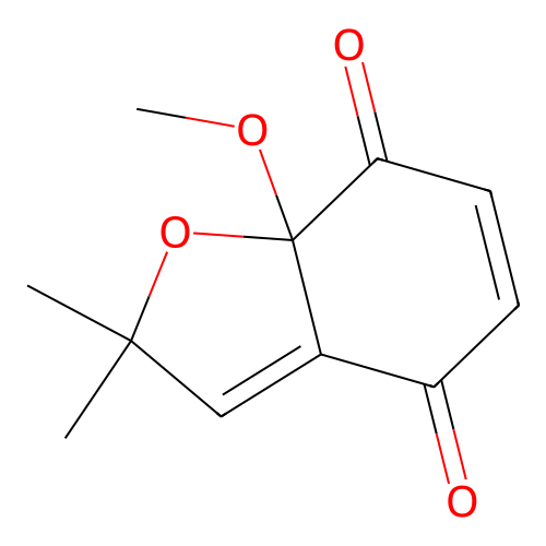 2,2-Dimethyl-7a-methoxy-2,4,7,7a-tetrahydrobenzofuran-4,7-dione structure