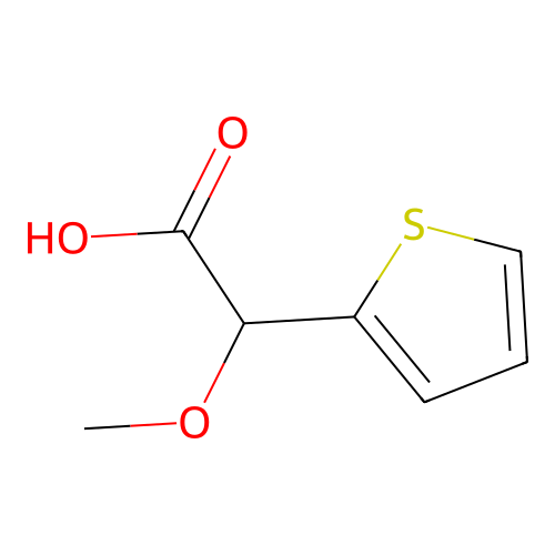 2-Methoxy-2-(thiophen-2-yl)acetic acid structure