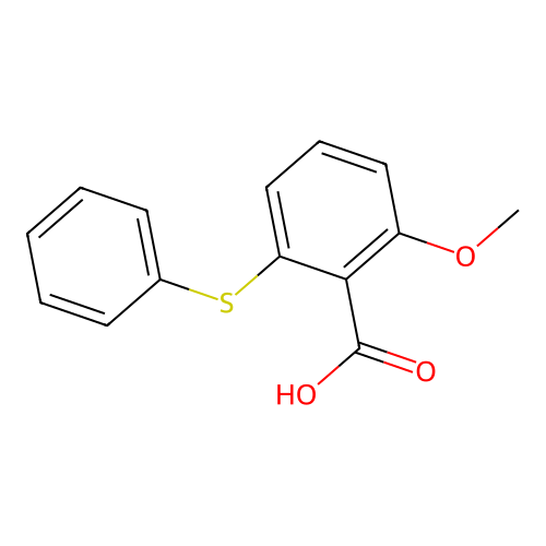 6-(Phenylthio)-o-anisic acid structure