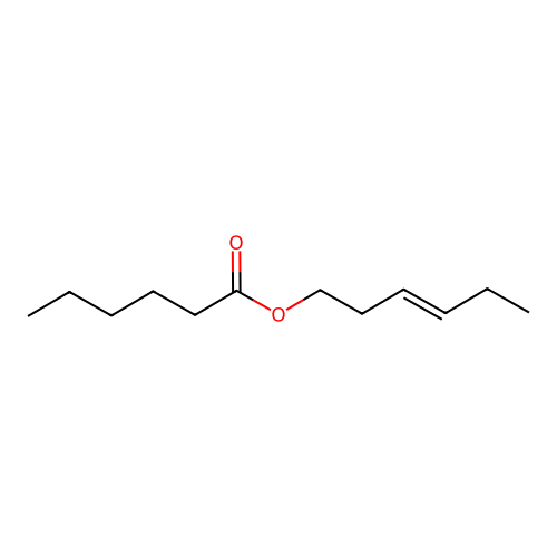 3-Hexenyl hexanoate, (3E)- structure