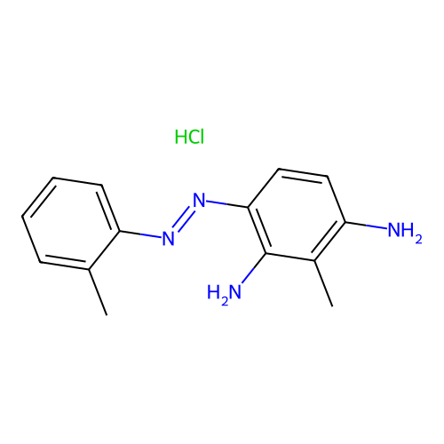 3-(o-Tolylazo)toluene-2,6-diamine monohydrochloride structure