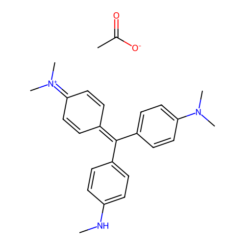 Methyl violet dye structure