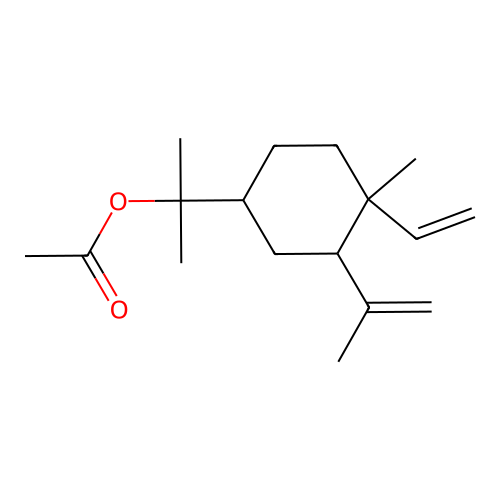 2-(4-Ethenyl-4-methyl-3-prop-1-en-2-ylcyclohexyl)propan-2-yl acetate structure
