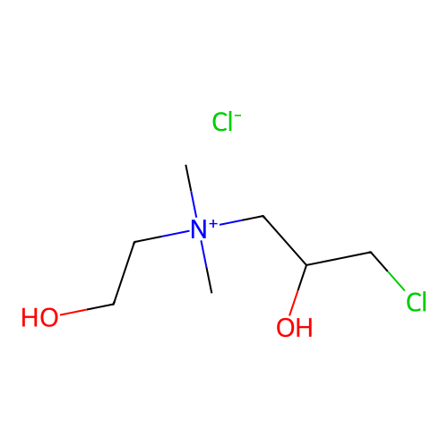 (3-Chloro-2-hydroxypropyl)(2-hydroxyethyl)dimethylammonium chloride structure