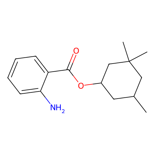 3,3,5-Trimethylcyclohexyl 2-aminobenzoate structure