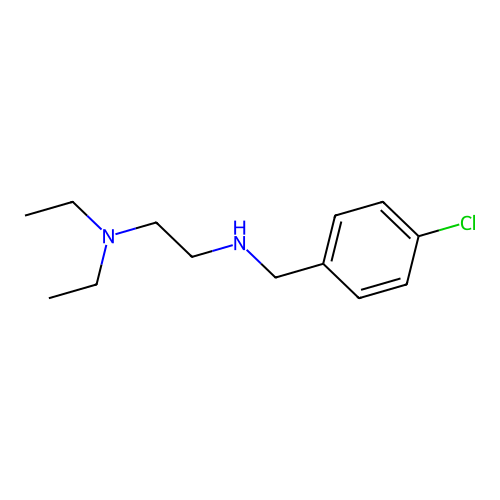 N-[(4-chlorophenyl)methyl]-N',N'-diethylethane-1,2-diamine structure