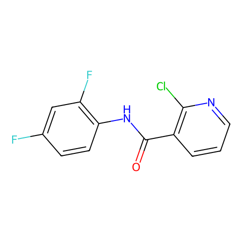 2-chloro-N-(2,4-difluorophenyl)nicotinamide structure