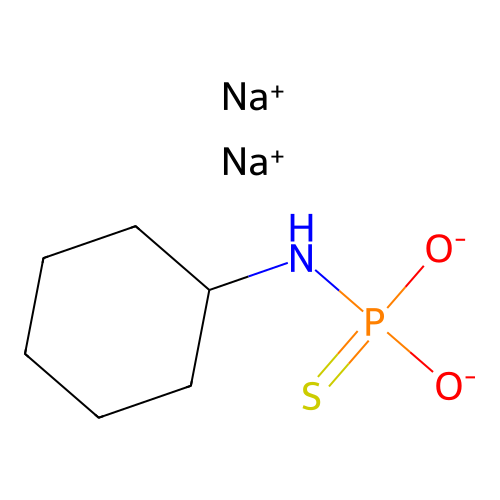 phosphoramidothioic acid, cyclohexyl-, disodium salt structure