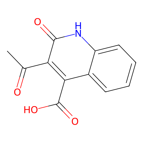3-Acetyl-2-oxo-1,2-dihydroquinoline-4-carboxylic acid structure