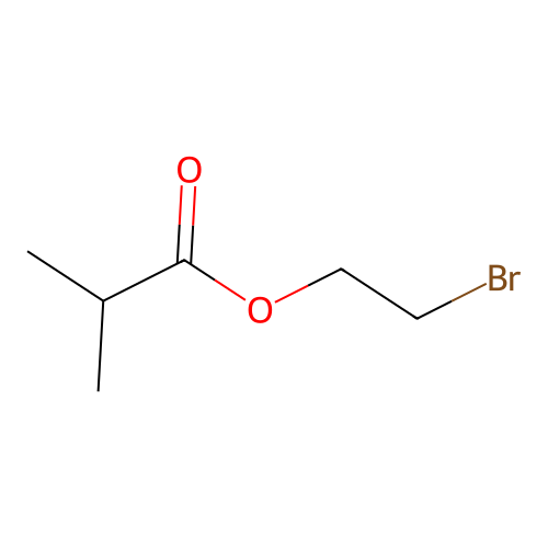 Propanoic acid, 2-methyl, 2-bromoethyl ester structure