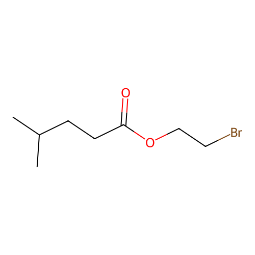 2-Bromoethyl 4-methylpentanoate structure