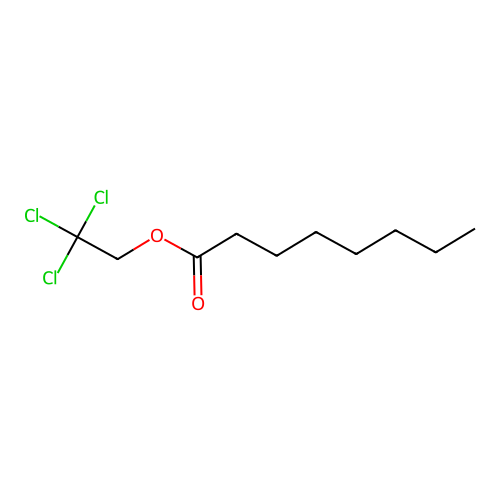 2,2,2-Trichloroethyl octanoate structure