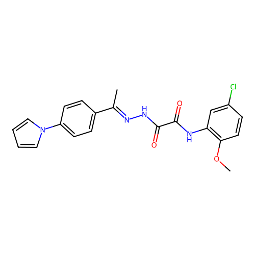 C21H19ClN4O3 structure