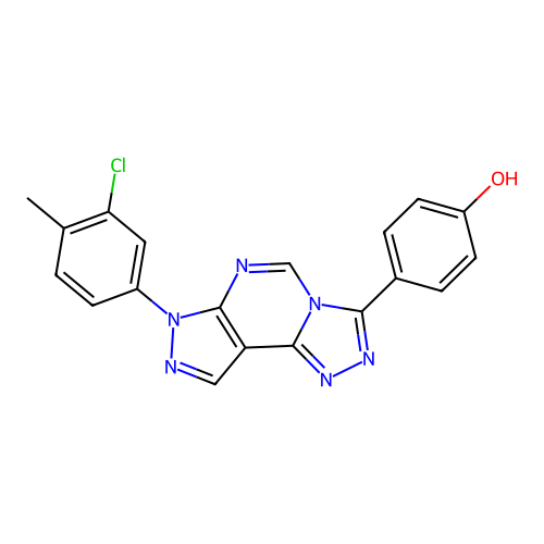 C19H13ClN6O structure