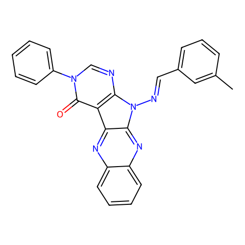 C26H18N6O structure