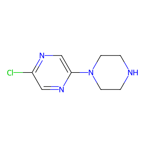 2-Chloro-5-(1-piperazinyl)pyrazine structure
