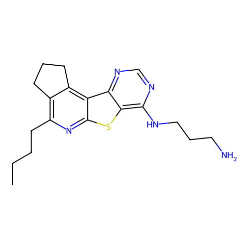 C19H25N5S structure