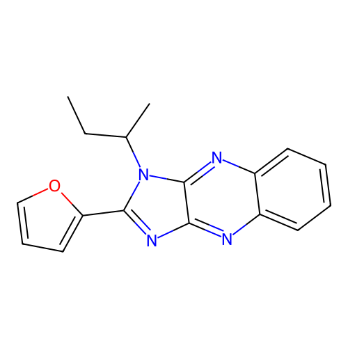 1-sec-Butyl-2-furan-2-yl-1H-imidazo[4,5-b]quinoxaline structure
