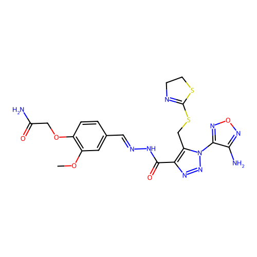C19H20N10O5S2 structure