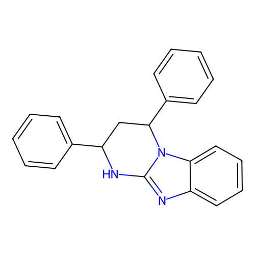 2,4-Diphenyl-1,2,3,4-tetrahydropyrimido[1,2-a]benzimidazole structure