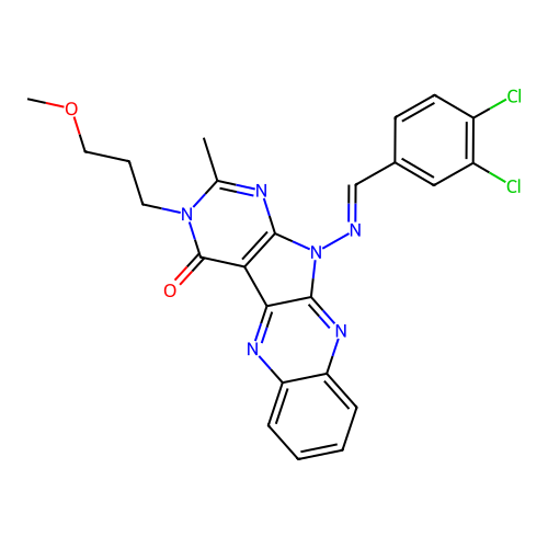 C24H20Cl2N6O2 structure