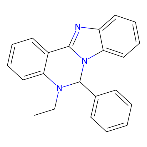 5-ethyl-6-phenyl-6H-benzimidazolo[1,2-c]quinazoline structure