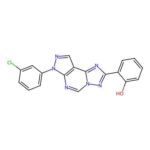 C18H11ClN6O structure