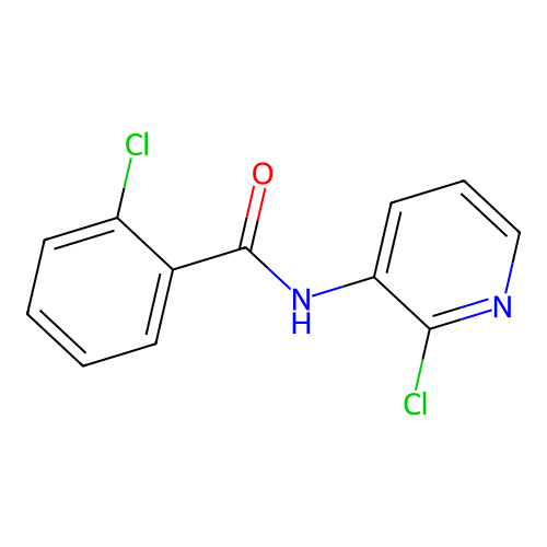 2-chloro-N-(2-chloropyridin-3-yl)benzamide structure