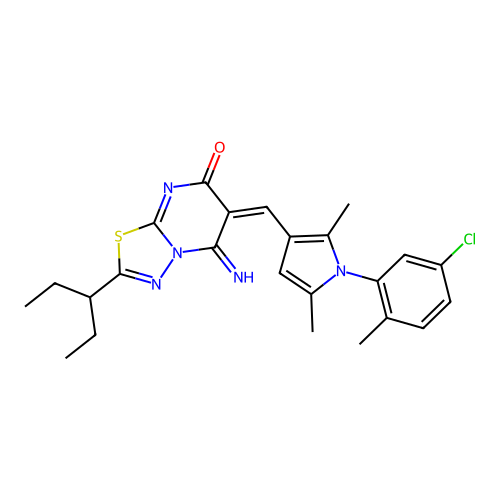 C24H26ClN5OS structure