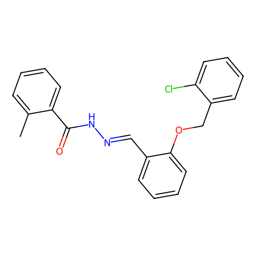 N'-[(E)-{2-[(2-chlorobenzyl)oxy]phenyl}methylidene]-2-methylbenzohydrazide structure
