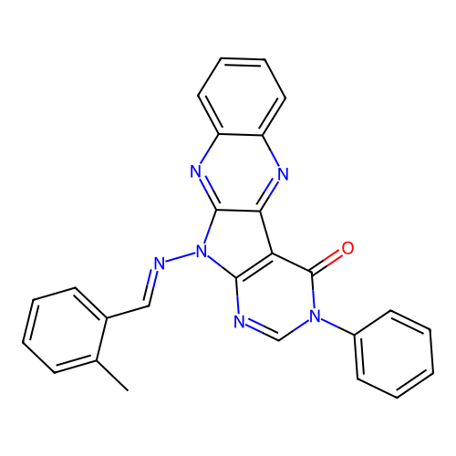 C26H18N6O structure