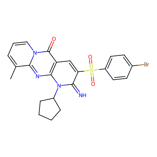 C23H21BrN4O3S structure
