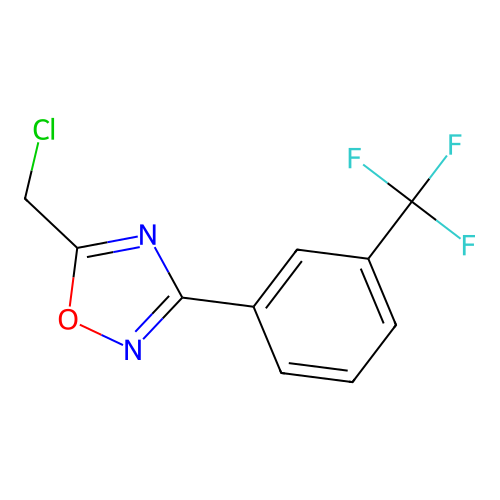 5-(Chloromethyl)-3-[3-(trifluoromethyl)phenyl]-1,2,4-oxadiazole structure