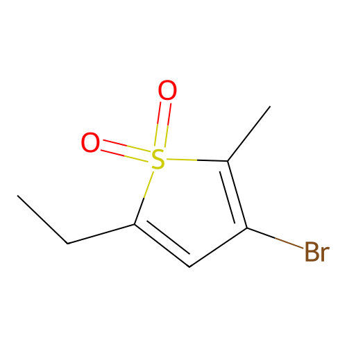 3-Bromo-5-ethyl-2-methylthiophene 1,1-dioxide structure