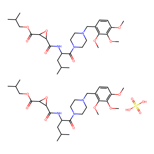 C28H43N3O8.1/2H2O4S structure